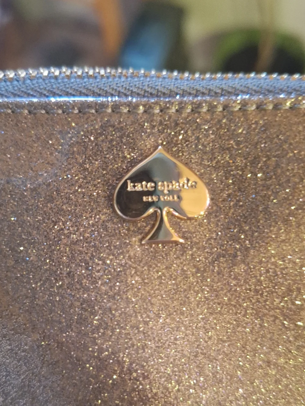 Kate Spade Sparkly Zip Wristlet NWOT
